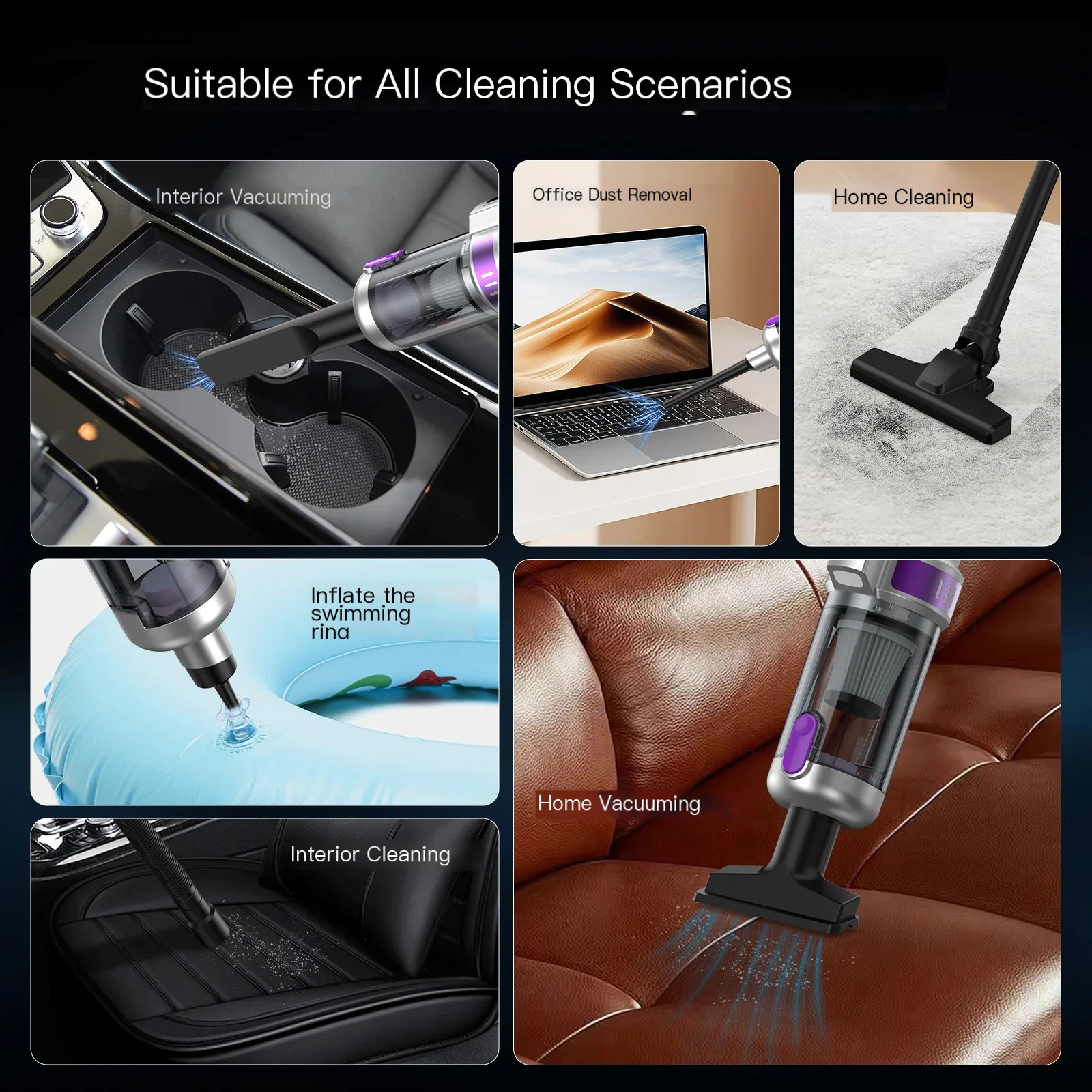 CV-009 Smart Brushless Car Vacuum — 20000PA 4-in-1 Cordless (Hot Model) 10