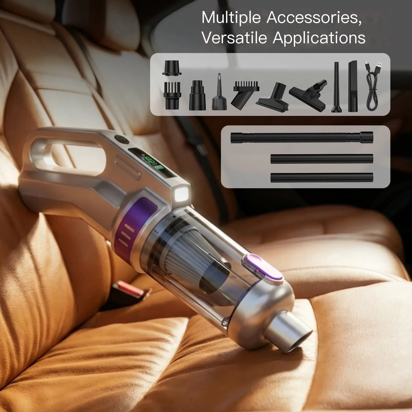 CV-009 Smart Brushless Car Vacuum — 20000PA 4-in-1 Cordless (Hot Model) 7