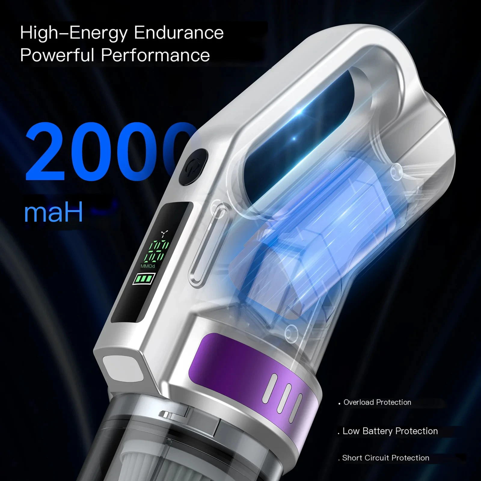 CV-009 Smart Brushless Car Vacuum — 20000PA 4-in-1 Cordless (Hot Model) 8