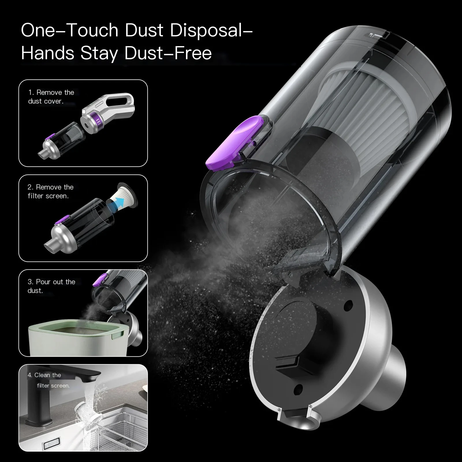 CV-009 Smart Brushless Car Vacuum — 20000PA 4-in-1 Cordless (Hot Model) 9