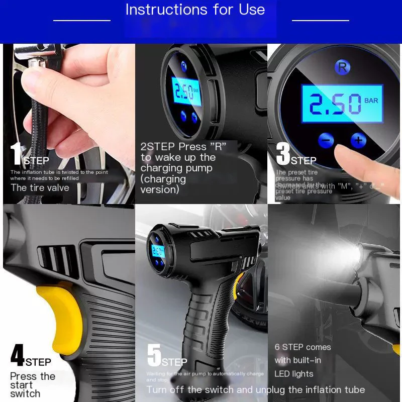 Brushless High-Suction Wireless Car Vacuum Cleaner 4