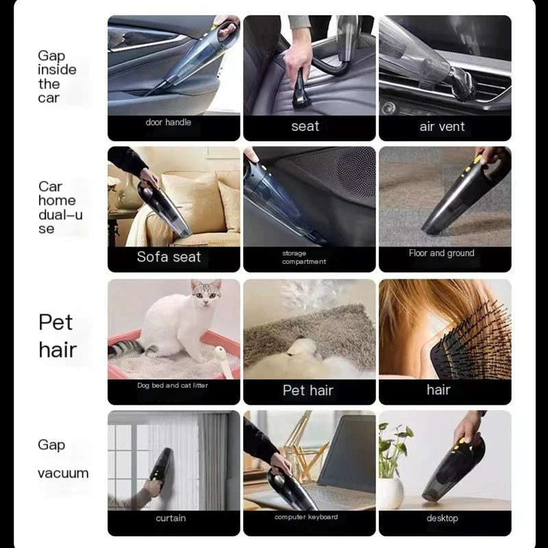 Brushless High-Suction Wireless Car Vacuum Cleaner 4