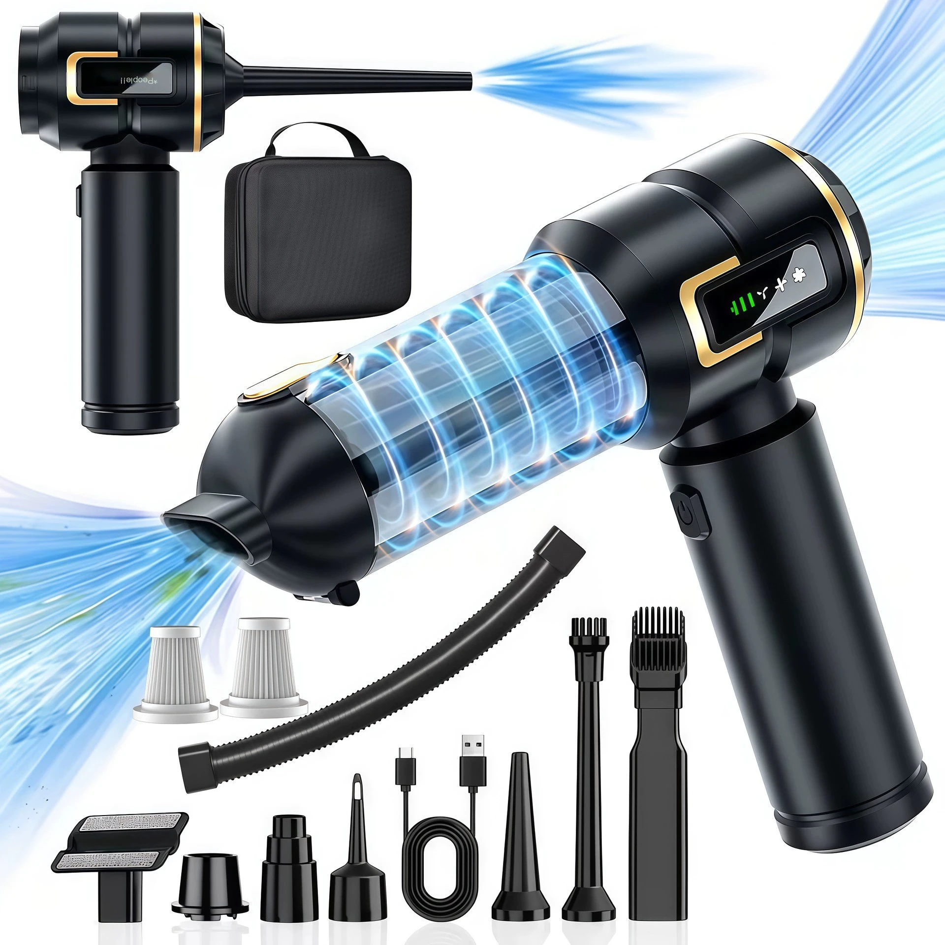 Brushless High-Suction Wireless Car Vacuum Cleaner 2