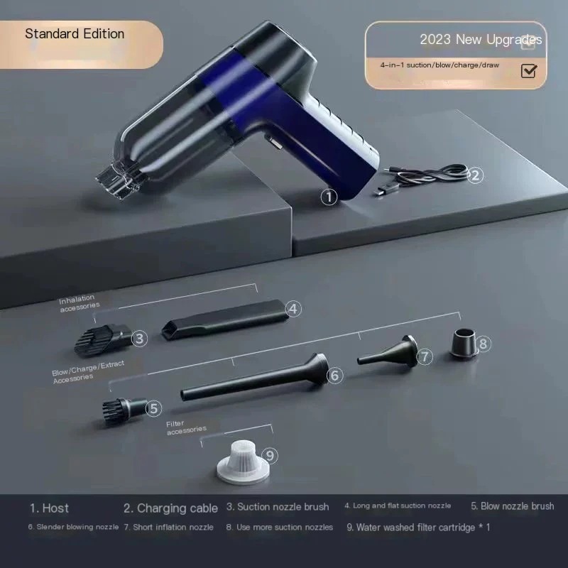 High-Suction Wireless Dual-Use Car Vacuum Cleaner 4