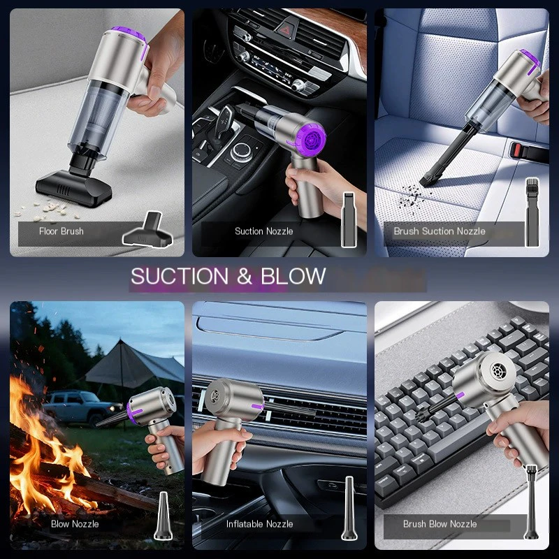 High-Power Wireless Digital Display Car Vacuum Cleaner 4