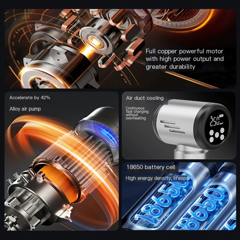 High-Power Wireless Multi-Function Car Vacuum Cleaner 4