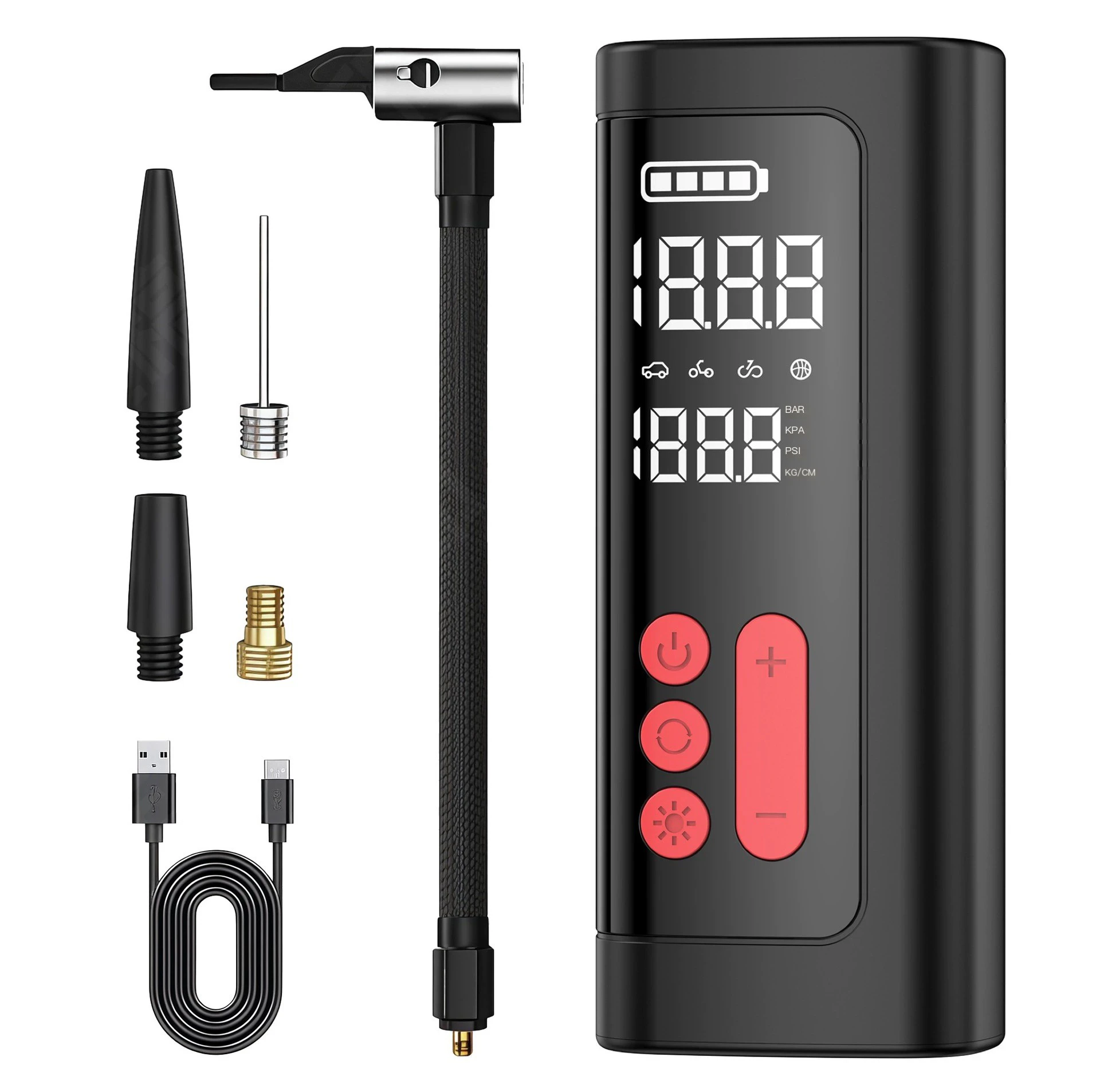 High-Power Wireless Digital Display Tire Inflator 4