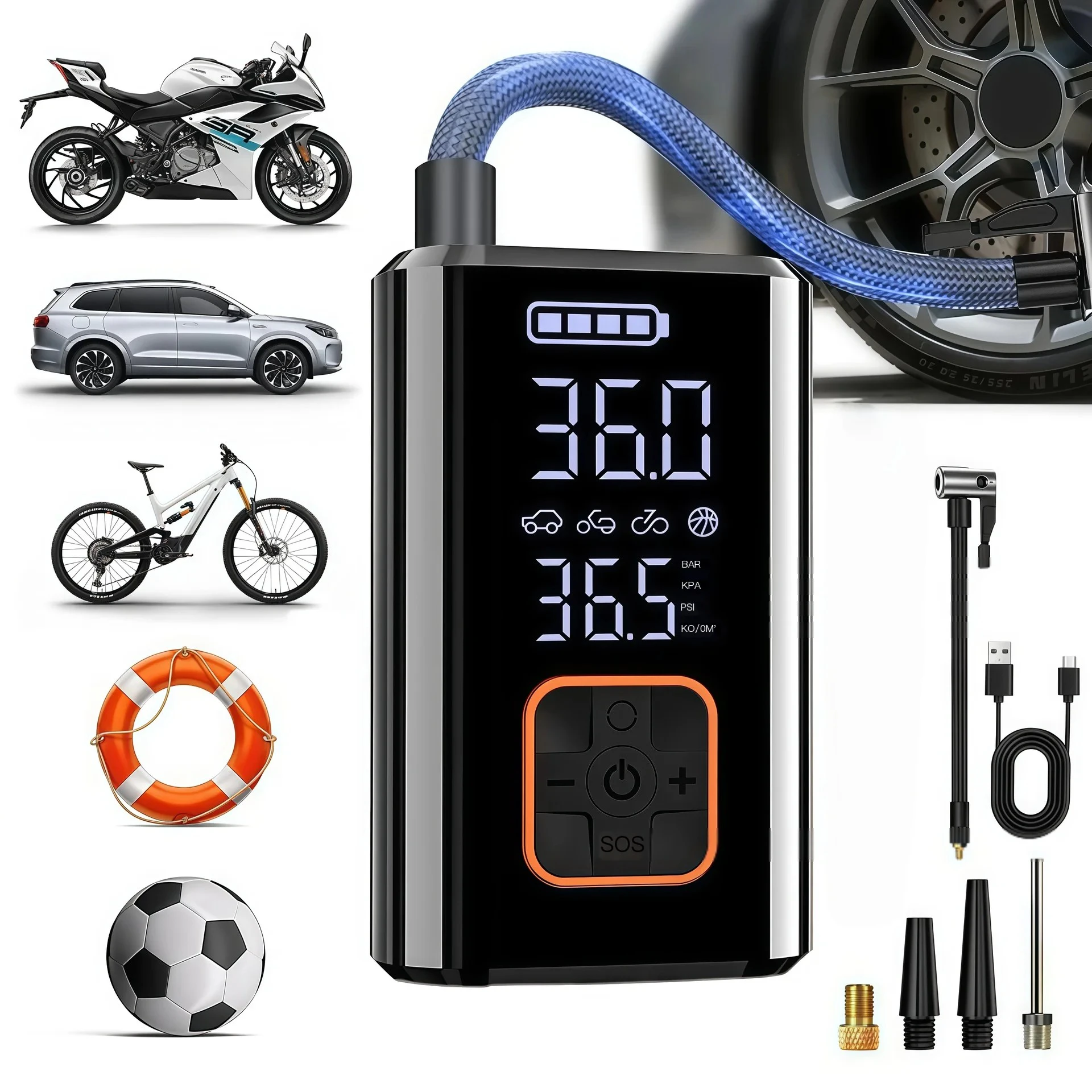 Wireless Smart Tire Inflator