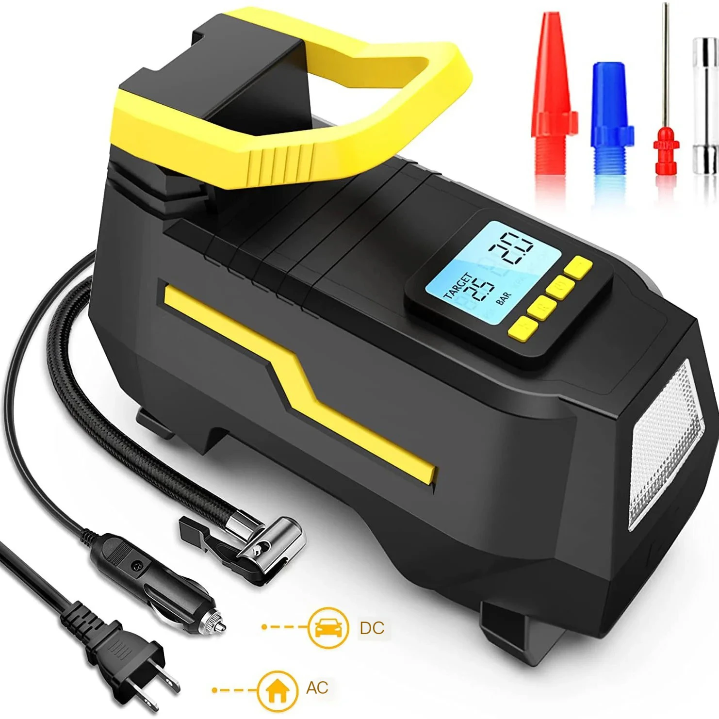 AC/DC Dual-Power Dual-Use Tire Inflator