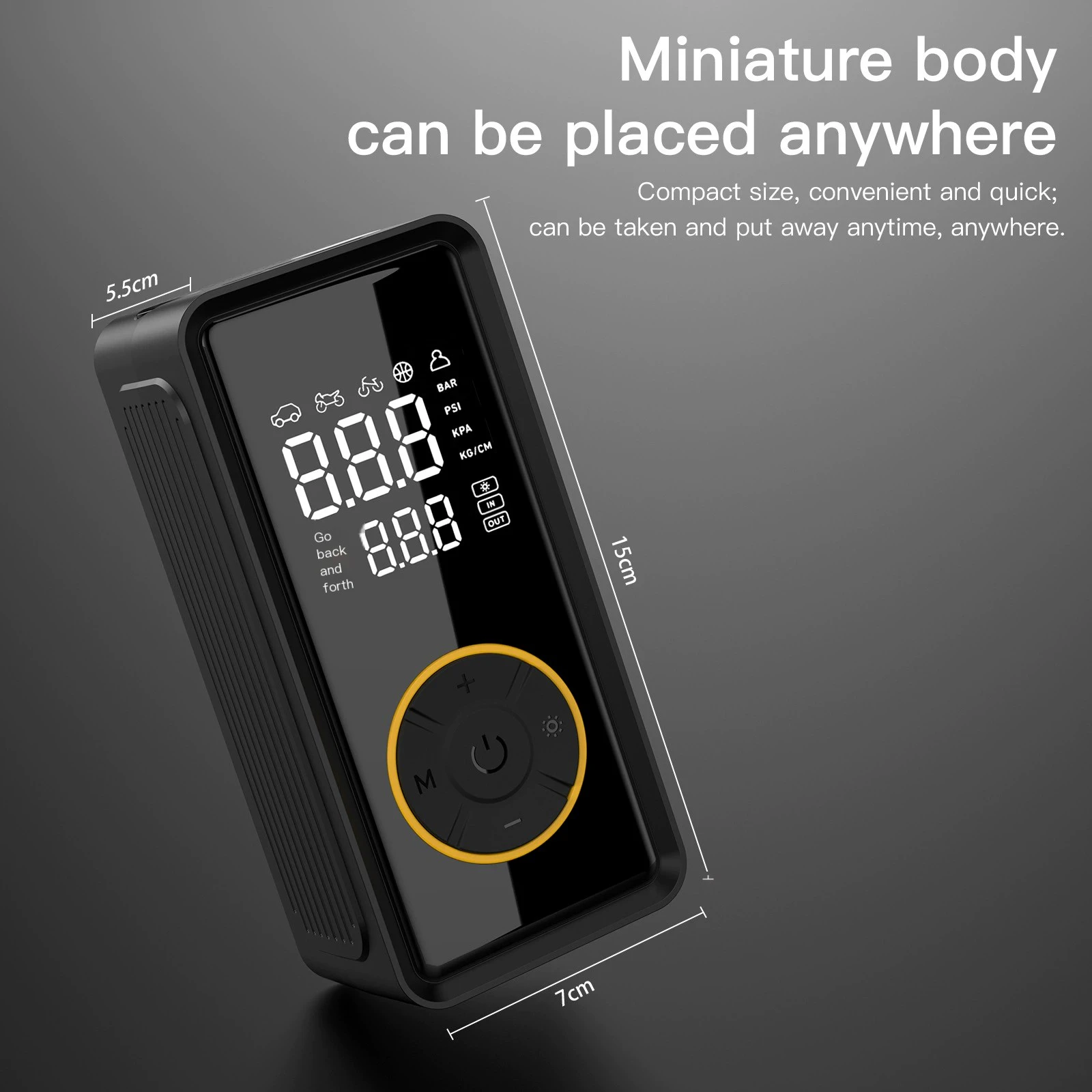 High-Power Wireless High-Pressure Tire Inflator 5