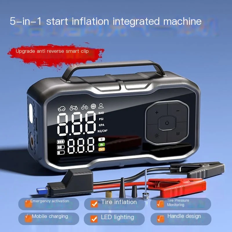 All-in-One Jump Starter & Tire Inflator Combo