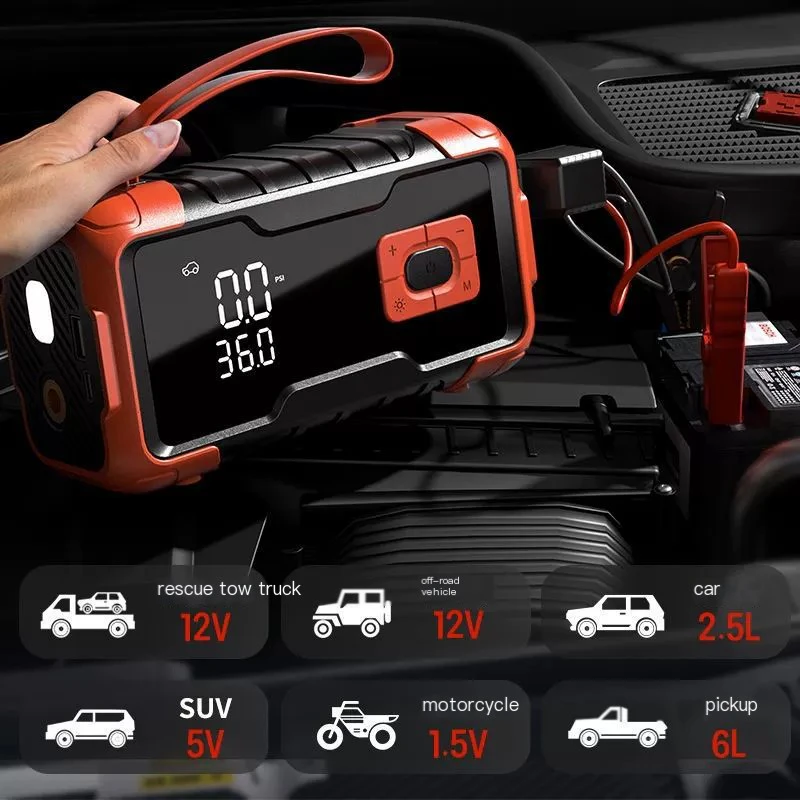 All-in-One Jump Starter & Tire Inflator Combo 3