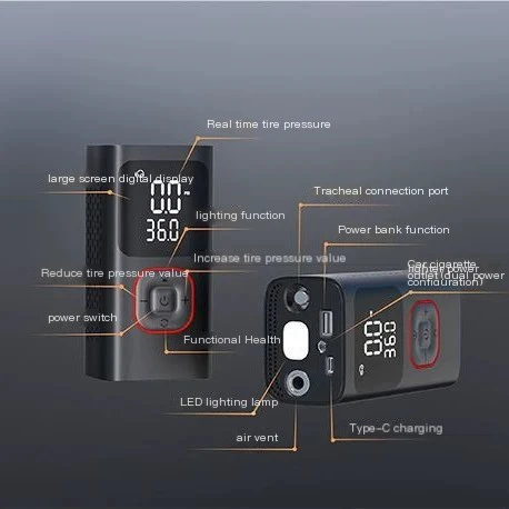 Wireless Digital Display Smart Tire Inflator 4
