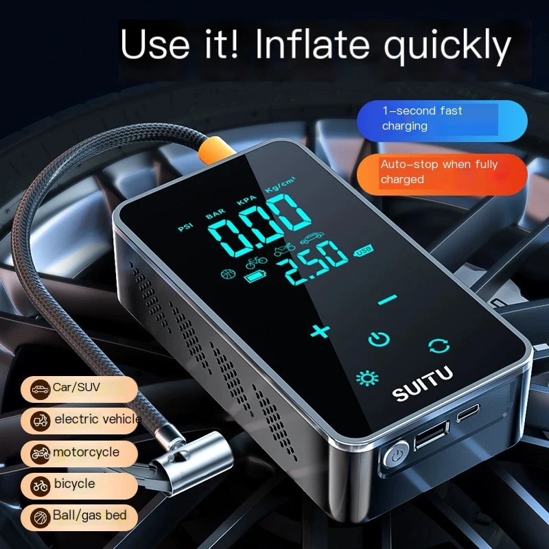Wireless Pressure Gauge Tire Inflator 3
