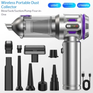 Wireless Digital Display Vacuum & Blow Car Vacuum Cleaner