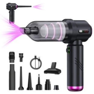High-Power Digital Display Vacuum & Blow Car Vacuum Cleaner