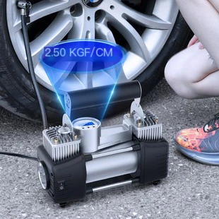 Dual-Cylinder Fast E-Bike Tire Inflator