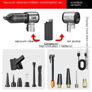 High-Suction Wireless Inflate Combo Car Vacuum Cleaner
