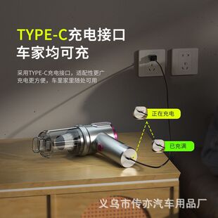 High-Power Dual-Use Combo Car Vacuum Cleaner
