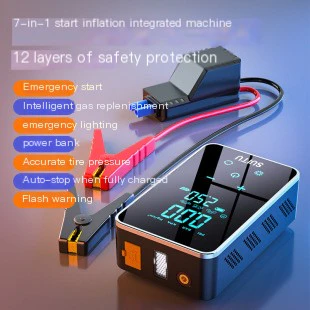 Wireless 12V Multi-Function Jump Starter & Tire Inflator Combo