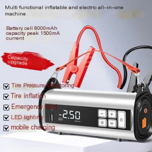 Wireless 12V Multi-Function Jump Starter & Tire Inflator Combo